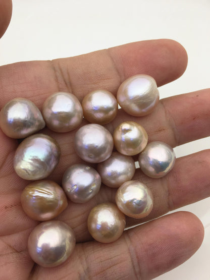 26pcs AA 11-14mm natural color drop Edison Freshwater Pearl,no hole,ED11-T1-9