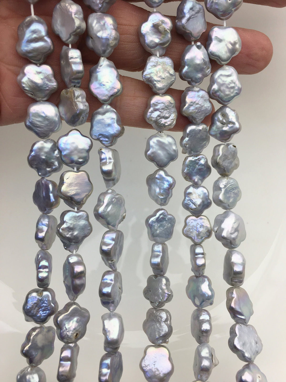 A 12-13mm Gray plum blossom Freshwater Pearl,ZS-119-19