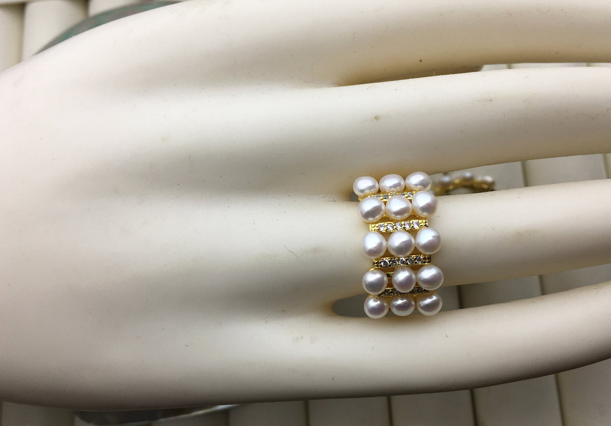 1pc AAA tiny pearl ring, inexpensive engagement rings, fashion rings, fake diamond rings real pearls, inexpensive ring, R1-088-5