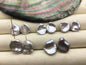 1 pair AAA 10-18mm gray long keshi pearls Pair, for make dangle earrings, baroque pearl, loose pearl beads, very high luster, ZS-127-62-14