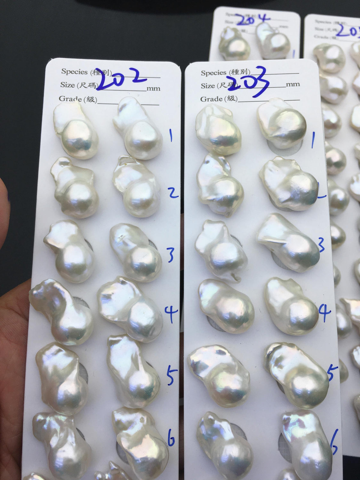 AAA 13-15x18-22mm White Flame ball Pearl Pairs - large Baroque freshwater pearl pairs,top half hole,FL15-3A-8-78