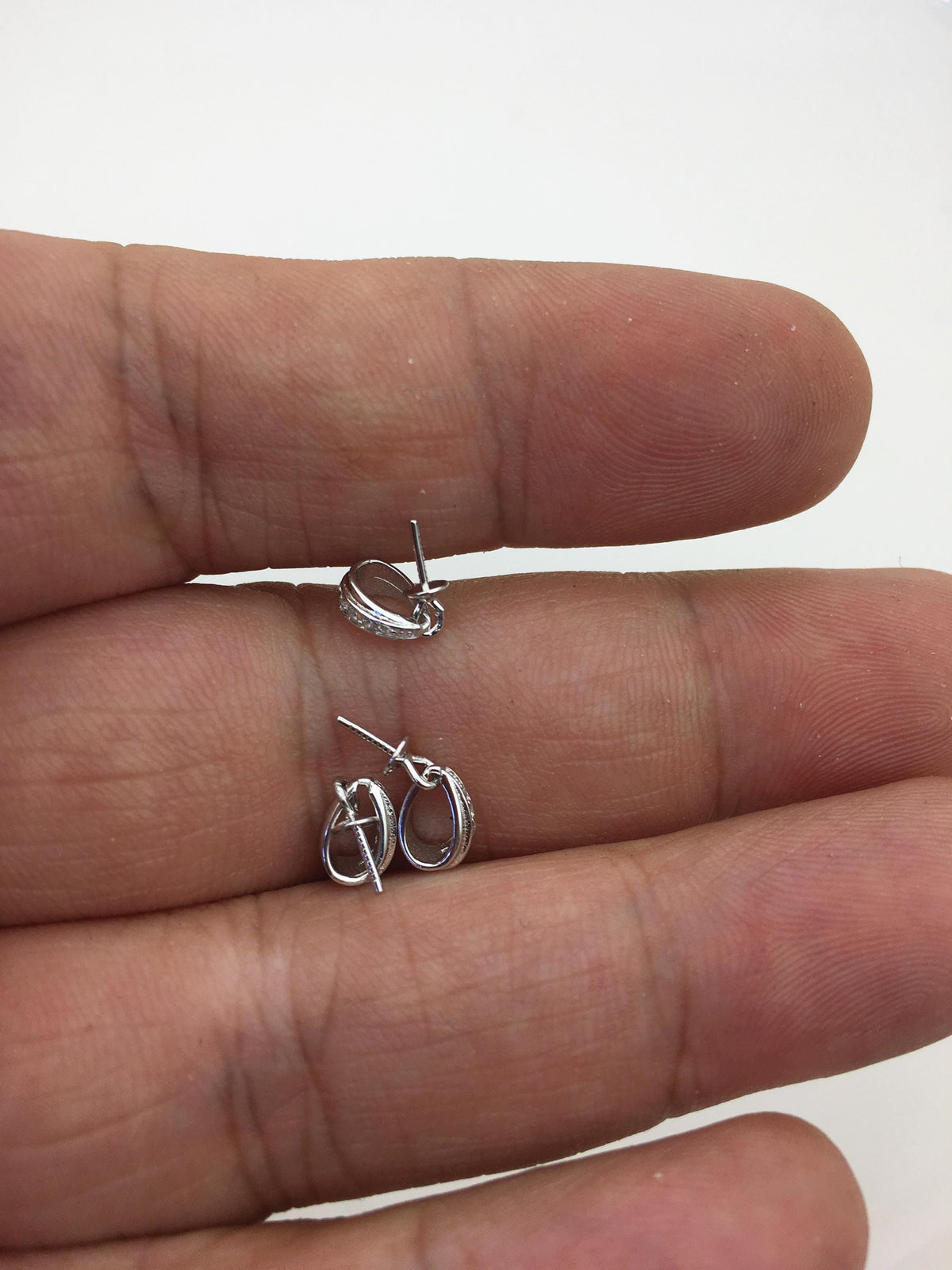 2pcs Cz zircon S925 sterling silver pendant hook, for pendant,for DIY,wholesale,ASL-P-021