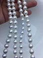AA+ 9-11mm white short teardrop freshwater pearls, Christmas, for pearl necklace, LR10-T6