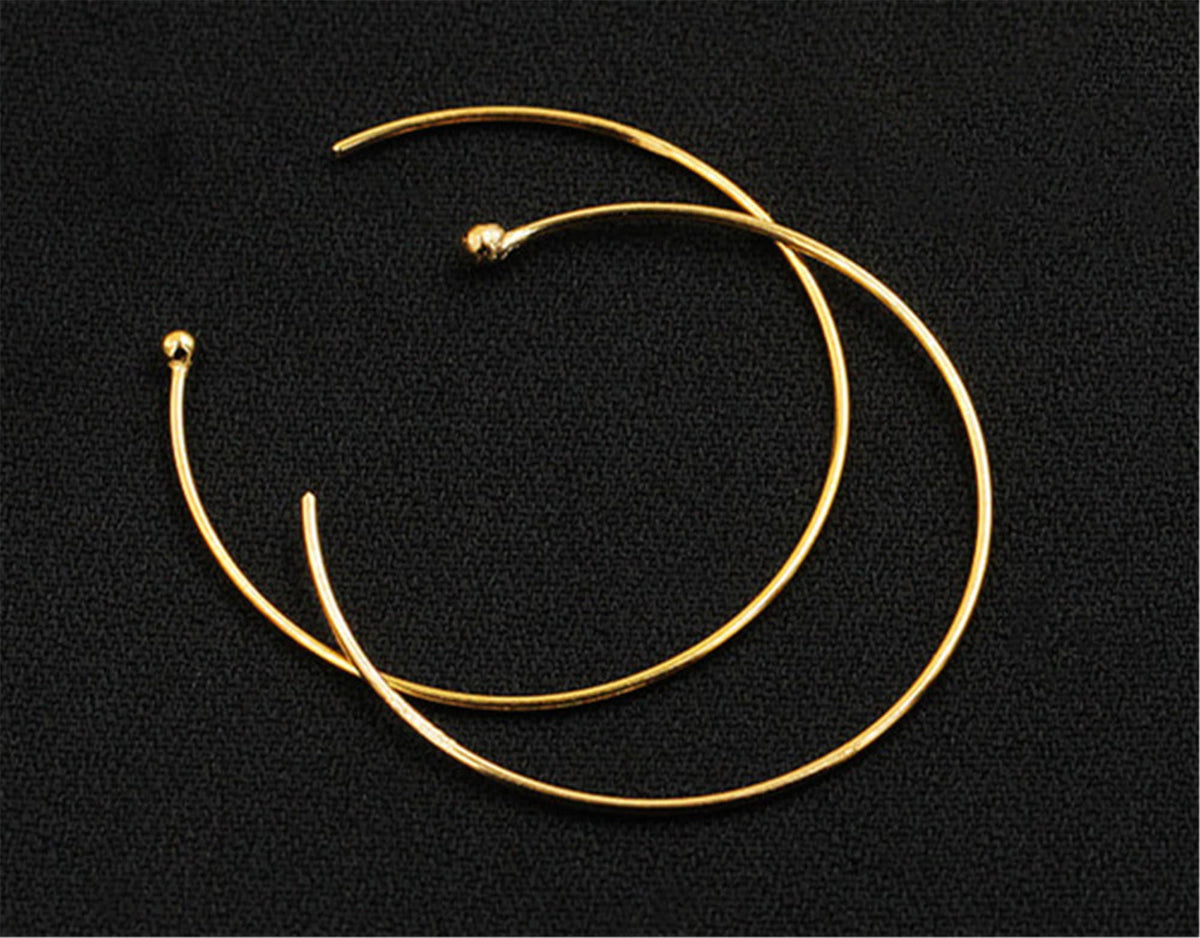 1 pair 0.62x26mm 14k goldfilled ear hook with loop,hooks findings , DIY earrings jewelry,AGF-ER-004