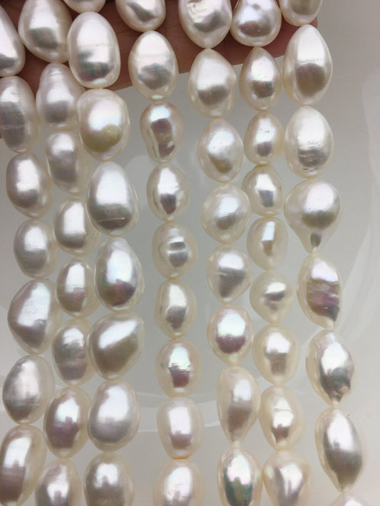 AAA 11.5-12.5mm Big white nugget freshwater pearls, Cultured pearl, diy pearl beads, Mother of Groom Maid of Honor Bridesmaid, LM12-3A-2