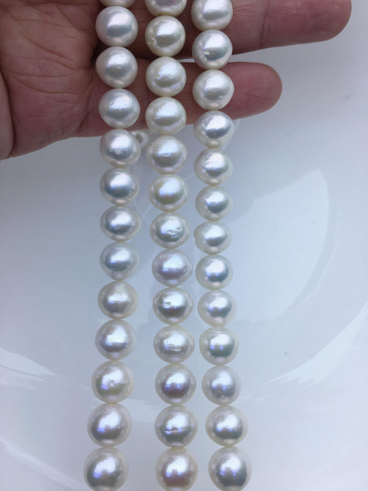 AA+ 9-11mm white button freshwater pearls,full strand,Rondelle pearl Beads,loose freshwater pearl,SM10-T1