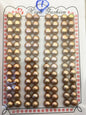 52pairs AAA 6.5-7mm Brown Button Round pearls pairs,for design for stud earrings,BTN6-T1