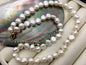 17.5+2'' AA+ 8mm white nugget freshwater pearl necklace,NPN1-051