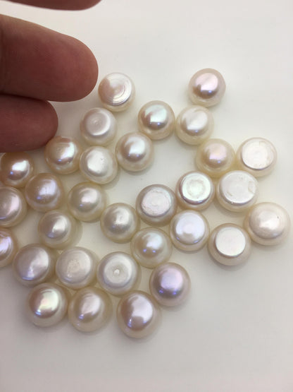 20pcs AA+ 11-12mm White button Round freshwater pearls,BTN11-T2