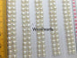 AAA 3.5-4mm Seed Button freshwater Pearls, 3A, white color pearl stud earrings pearl, real pearl earring material, half drilled, BTN3-4A-1-2