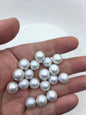 10pcs AAA 11-12mm white round freshwater pearl pair,half hole,RP11-3A-1