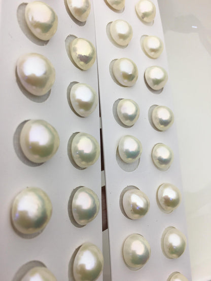 2 pairs 12/13/14mm AAA Mabe Freshwater Pearl Pair,no hole,MB15-2A-2