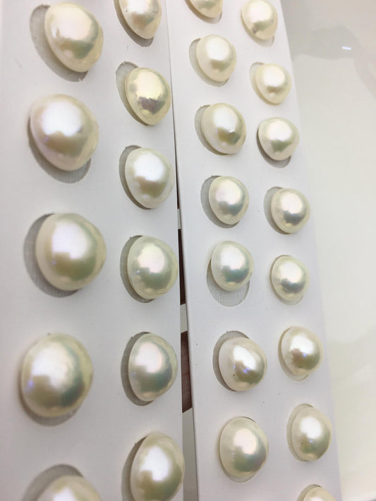 2 pairs 12/13/14mm AAA Mabe Freshwater Pearl Pair,no hole,MB15-2A-2
