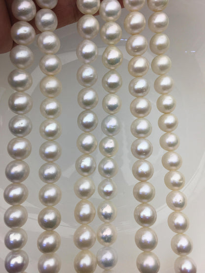 AA+ 9-11mm white round freshwater pearls,RP9-2A-6