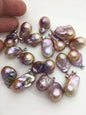 3pcs AAA 12-15mm purple baroque pearl pendant necklace,S925 Sterling silver pendant,NC1-041-6
