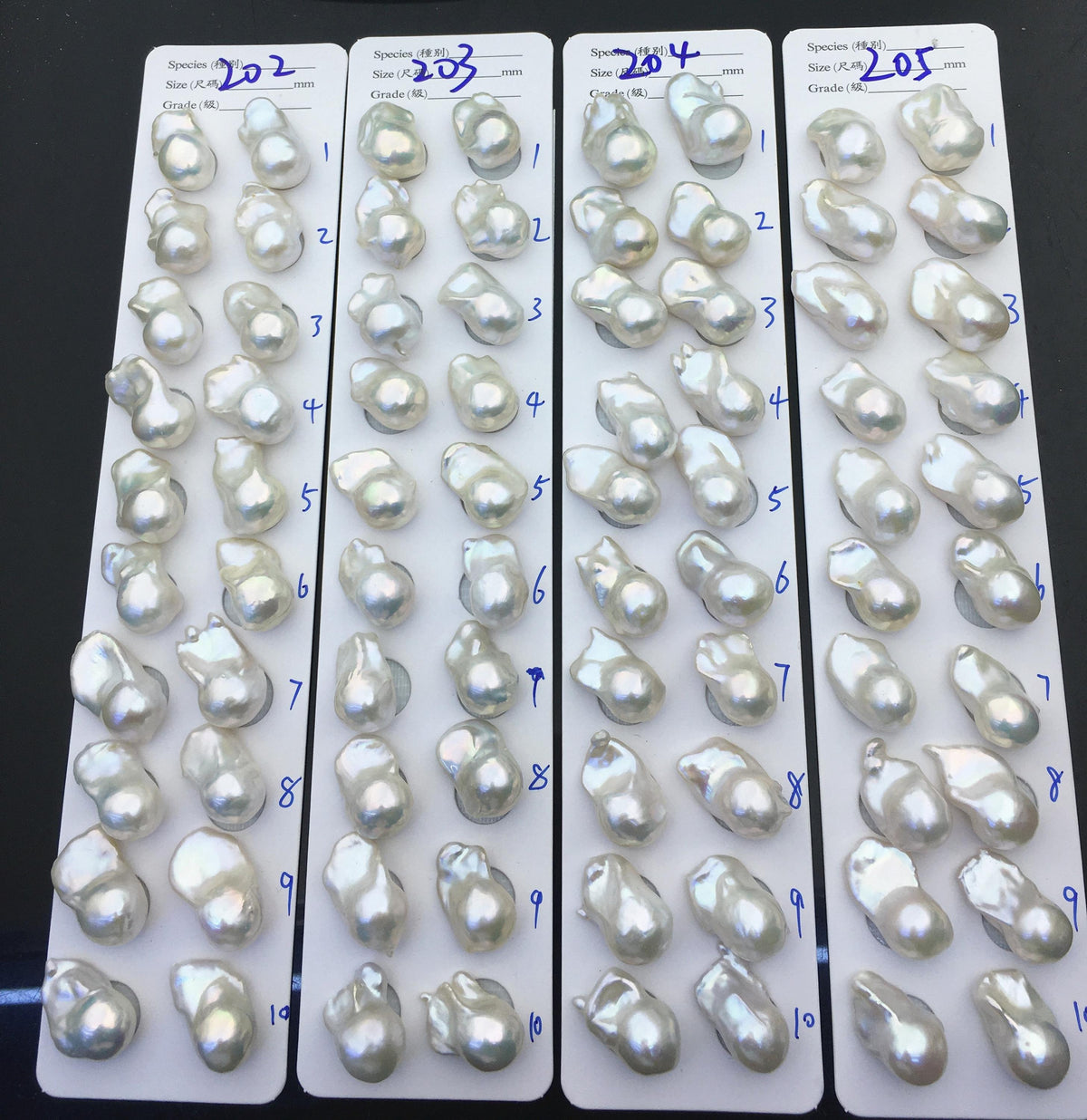 AAA 13-15x18-22mm White Flame ball Pearl Pairs - large Baroque freshwater pearl pairs,top half hole,FL15-3A-8-78