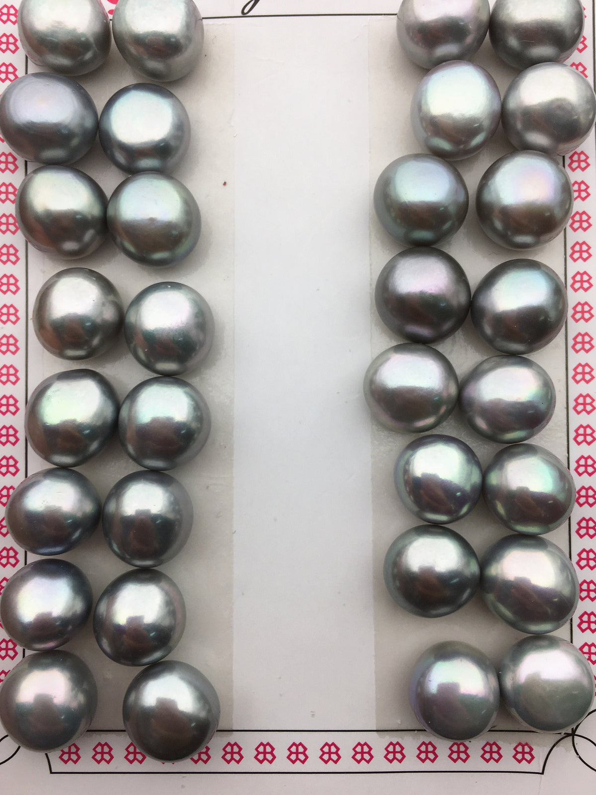 2 pairs AAA 10.5-11mm Gray baroque button freshwater pearls, near round button pearl pairs, pearl earring, pearl stud, BTN10-T10