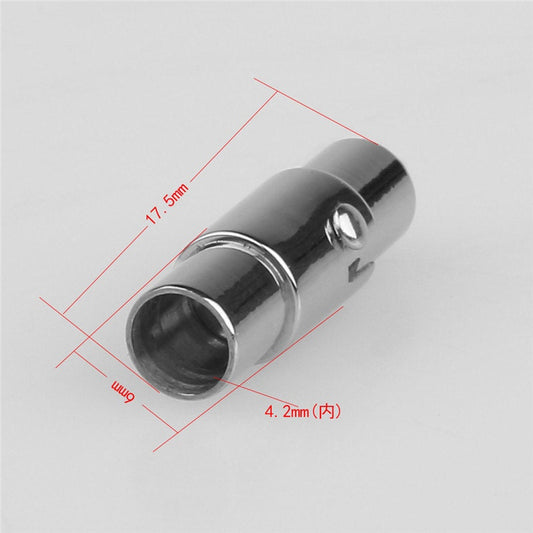 3pcs 2/3/4/6/8mm hole size stainless steel magent clasp, round leather cord bracelet necklace clasp, bracelet clasp, AAL-006