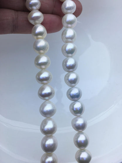 AA+ 11-13mm white button round Edison Freshwater Pearl,ED12-2A-5-25