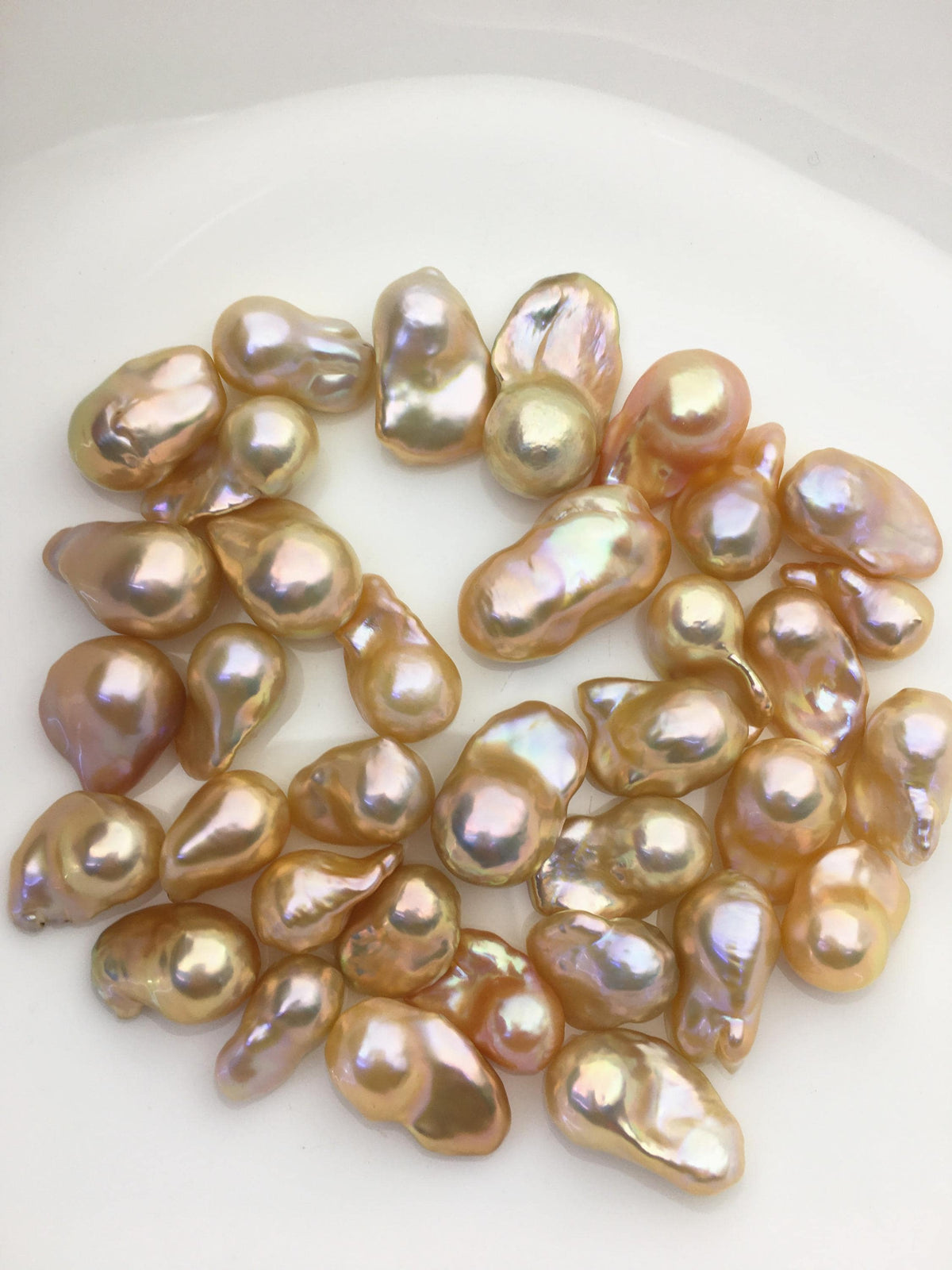 35pcs AAA 10-15mm Natural Orange Flame ball Pearl - no hole,FL15-T4-4