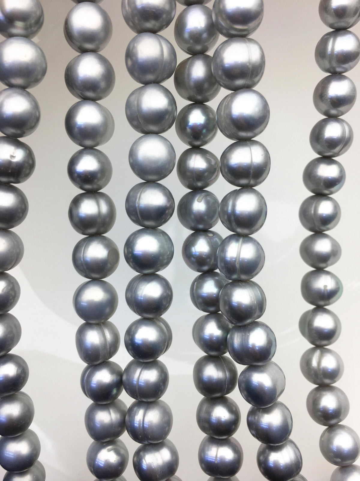 AA+ 8.3-9.2mm gray potato freshwater pearls,CR9-T3
