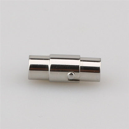 3pcs 2/3/4/6/8mm hole size stainless steel magent clasp, round leather cord bracelet necklace clasp, bracelet clasp, AAL-006