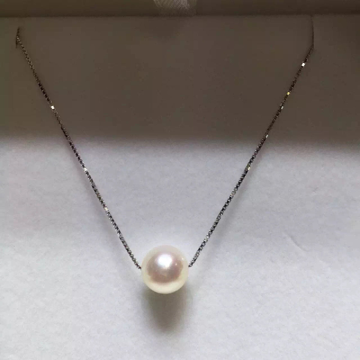 AAA 10-12mm round pearl necklace, handmade, Faith Jewelry, Pearl Jewelry, bridal set, bridal jewelry, NC1-006