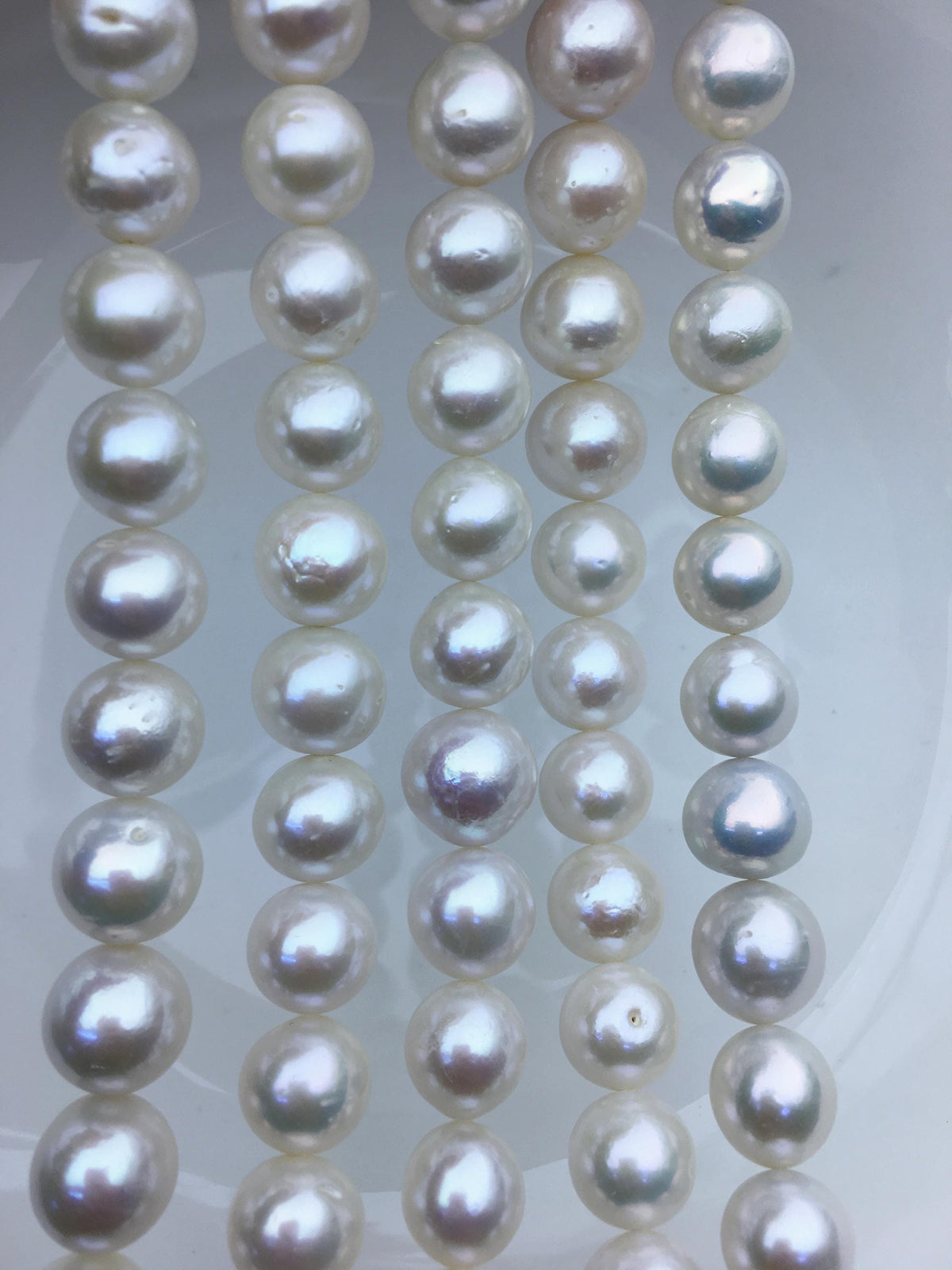 AA+ 11–13mm White Round Freshwater Pearl Beads | RP12-2A-4