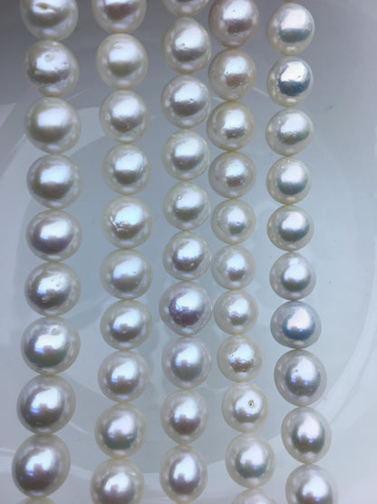 AA+ 11–13mm White Round Freshwater Pearl Beads | RP12-2A-4