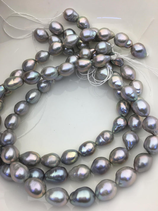 AA+ 11-13mm gray rice drop Edison Freshwater Pearl,ED12-2A-5-27