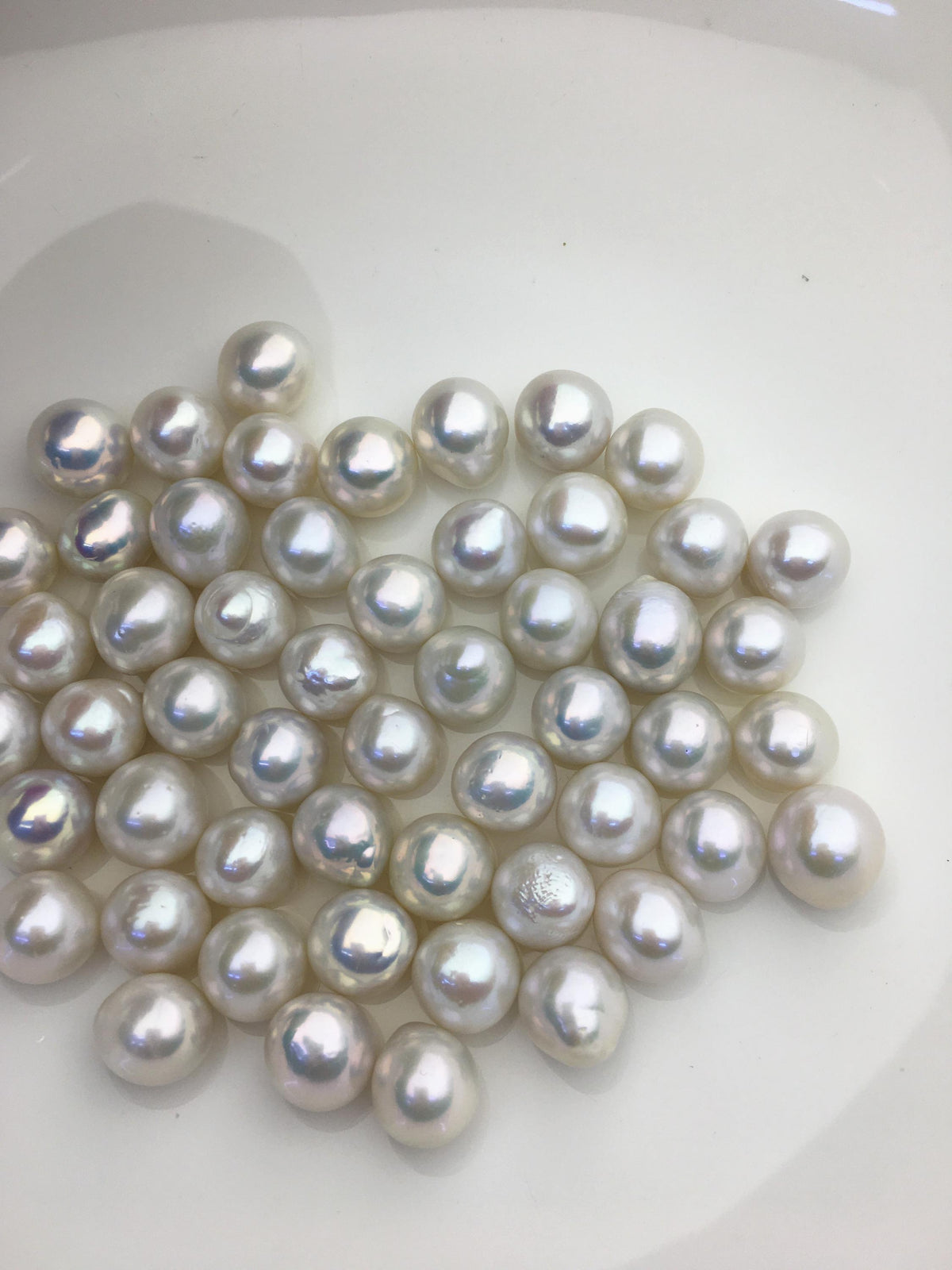 10pcs AAA 11-12mm BIG white rice freshwater pearls,no hole,LR11-3A-2