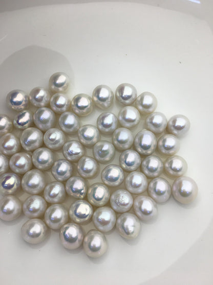 10pcs AAA 11-12mm BIG white rice freshwater pearls,no hole,LR11-3A-2