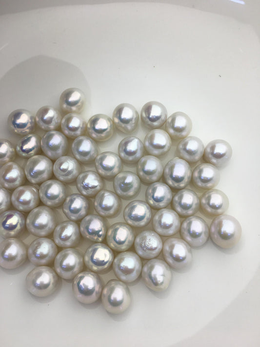 10pcs AAA 11-12mm BIG white rice freshwater pearls,no hole,LR11-3A-2