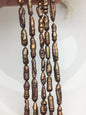 AA 6-7mm red brown toothpick Biwa Pearl Necklace,Genuine Fresh Water Pearl,Wedding Necklace,Mothers Day,ZS-80-10-34