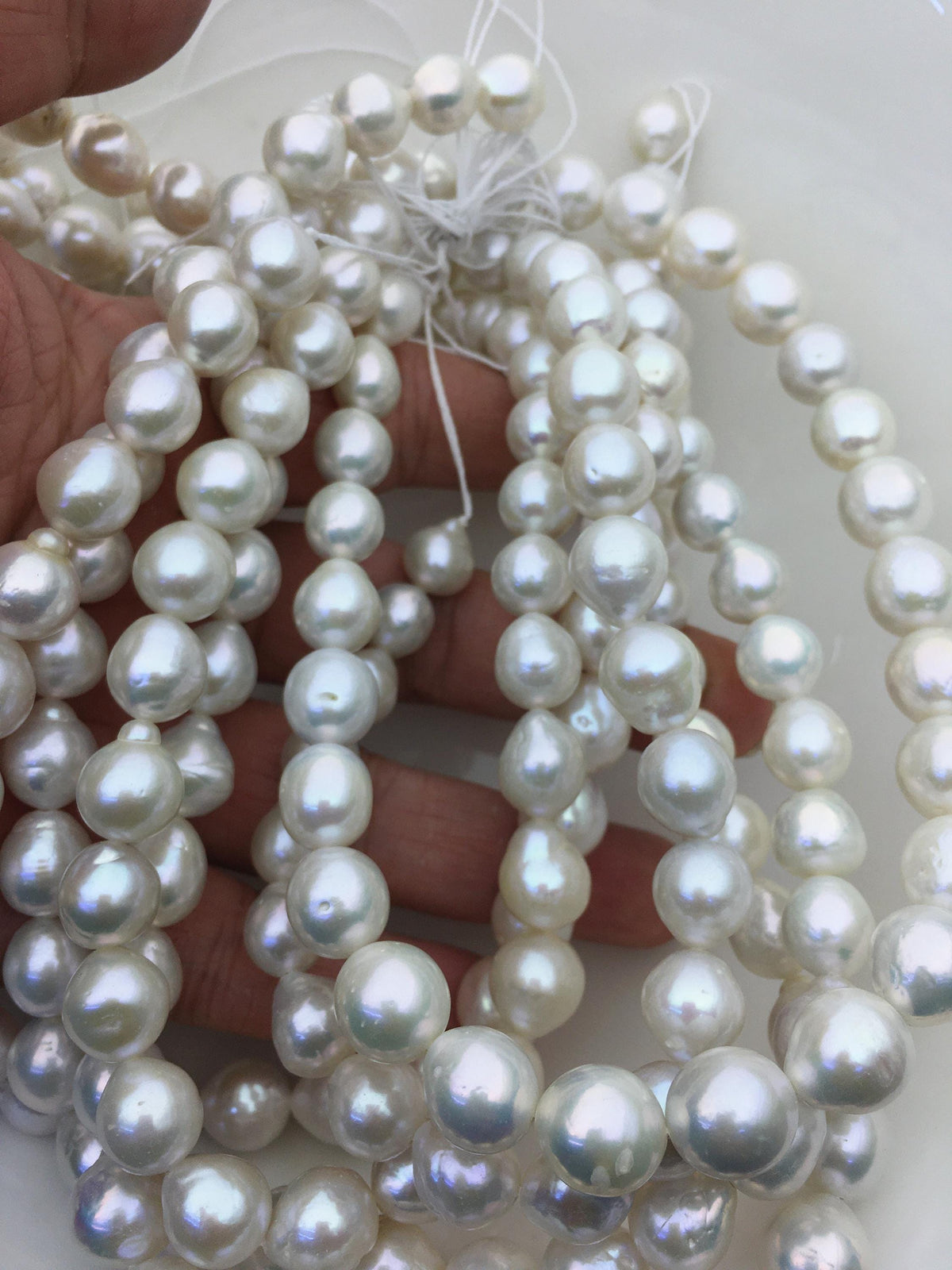 AA+ 10-12mm white teardrop Edison Freshwater Pearl,ED12-2A-5-34