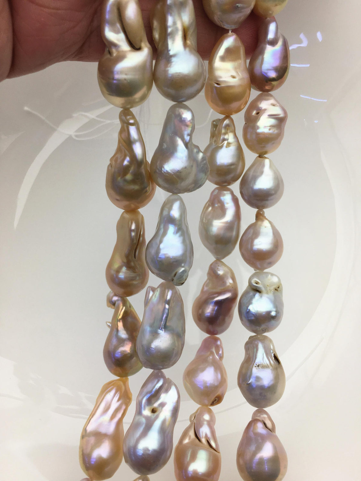1 strand 15.5'' A 12-15mm natural color flame ball pearl,FL15-2A-5-35