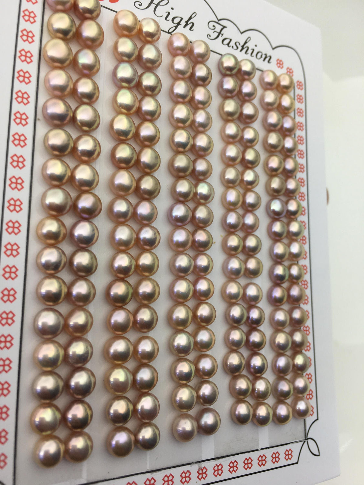 16 pairs AAA 4.5-5mm tiny purple rainbow button round freshwater pearl pairs, WHOLESALE, design for earrings, design for stud earrings, BTN4-T4
