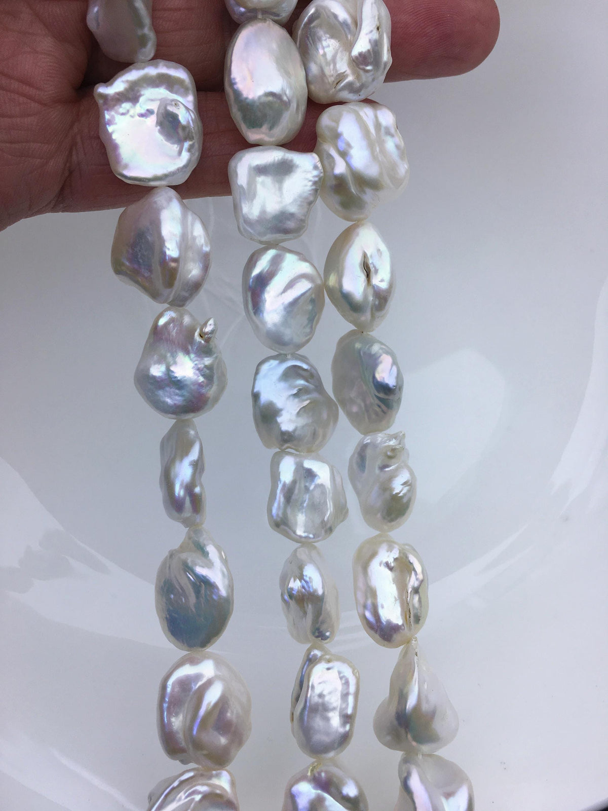AA+ 14-17mm white thick keshi Freshwater Pearl, DIY Loose Freshwater Pearl, wholesale price, china wholesale pearl, ZS-200-104