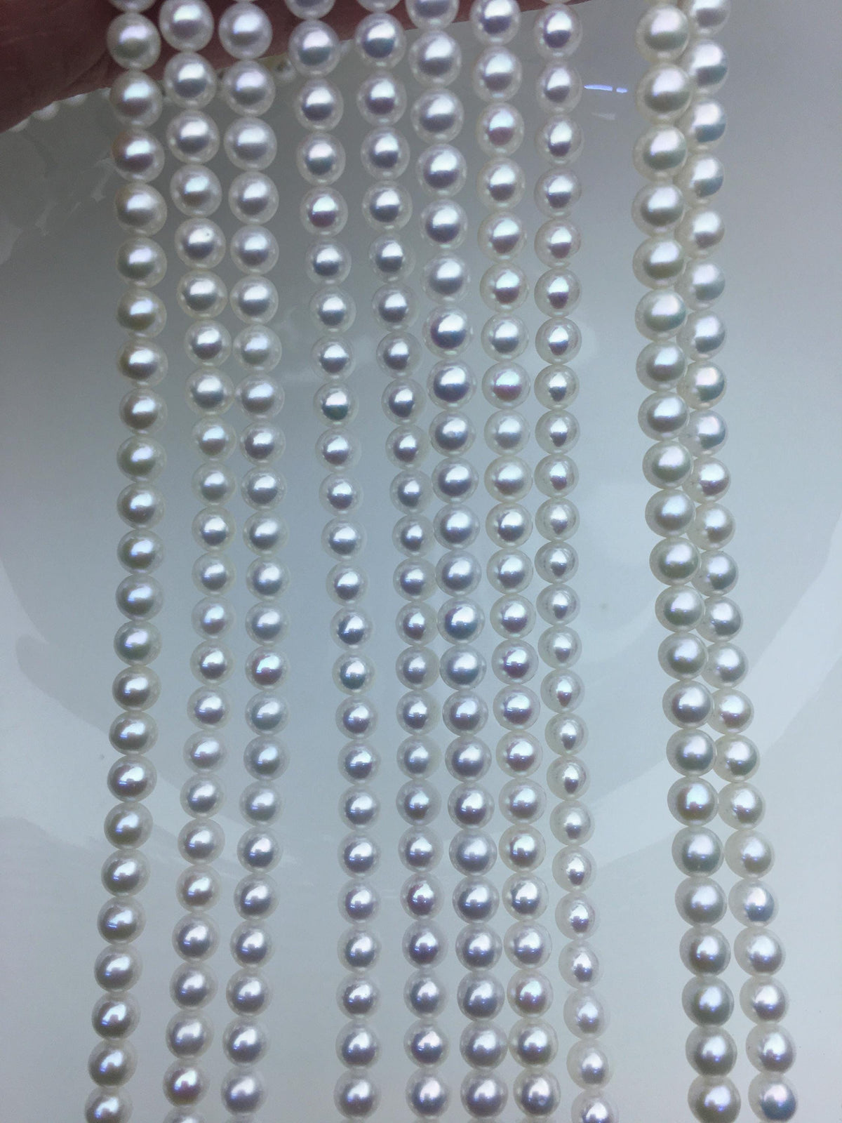 AAA 4.5-5mm white near round freshwater pearls,4mm seed pearl,white round pearl,pearl wholesale,RP4-3AY-Gj-4
