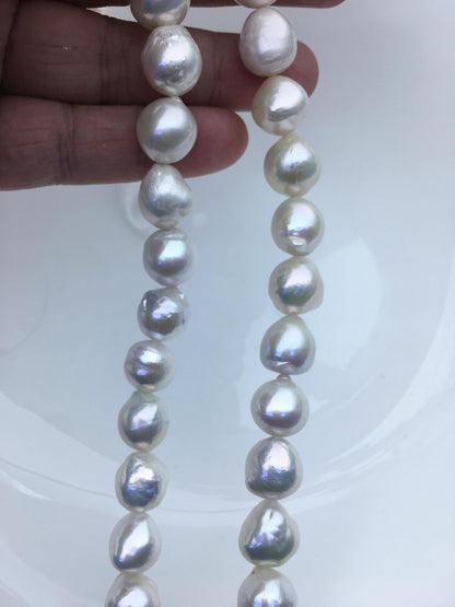 AA+ 11-13mm white baroque Edison Freshwater Pearl,ED12-2A-5-23
