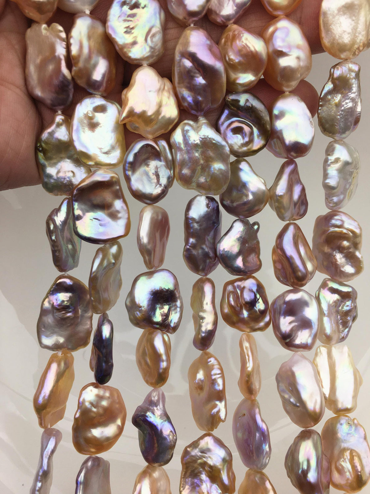 AAA 13-15mm natural pink purple keshi Freshwater Pearl, DIY Loose Freshwater Pearl, wholesale price, china wholesale pearl, ZS-200-121-4