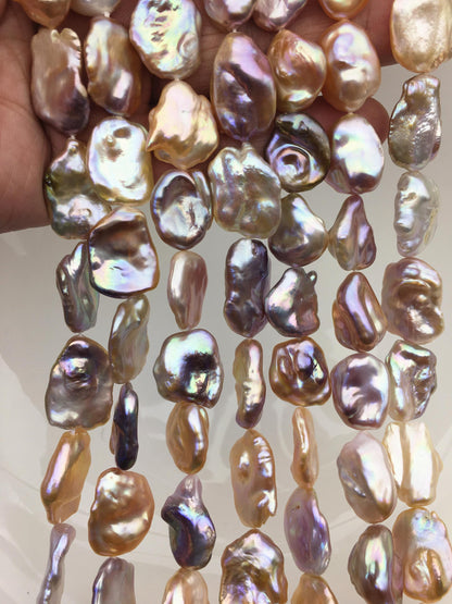 AAA 13-15mm natural pink purple keshi Freshwater Pearl, DIY Loose Freshwater Pearl, wholesale price, china wholesale pearl, ZS-200-121-4