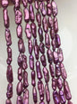 AA 6-8mm purple red Biwa Pearl Necklace,Genuine Fresh Water Pearl,Wedding Necklace,Mothers Day,ZS-80-10-54