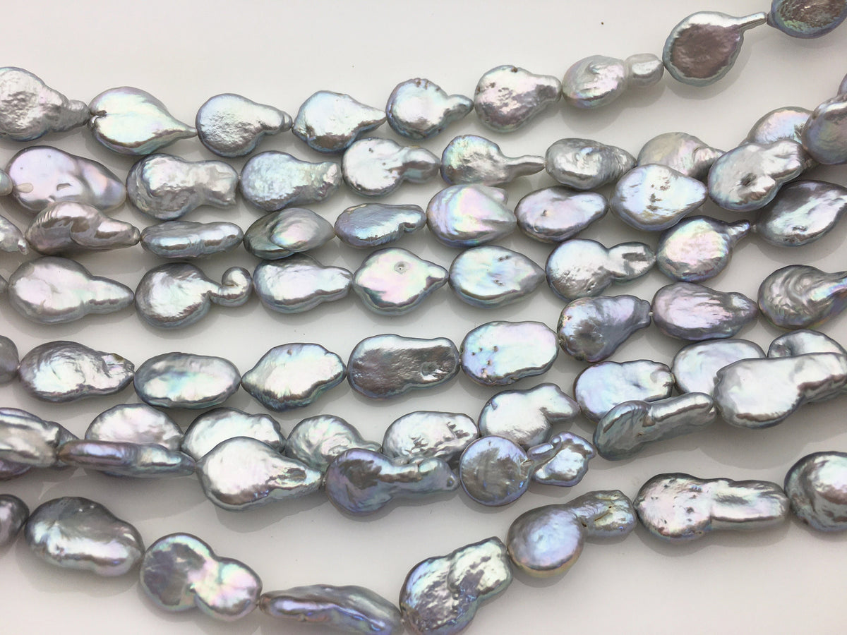 AA+ 11-12mm Gray Tail Coin freshwater pearls,diy bead,flat round pearl bead,COIN12-2A-2-13