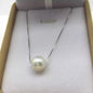 AAA 10-12mm round pearl necklace, handmade, Faith Jewelry, Pearl Jewelry, bridal set, bridal jewelry, NC1-006
