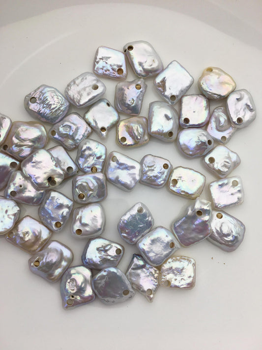 20pcs AAA/AA+ 11-13mm white rectangle freshwater pearls,big hole,ZS-103-7