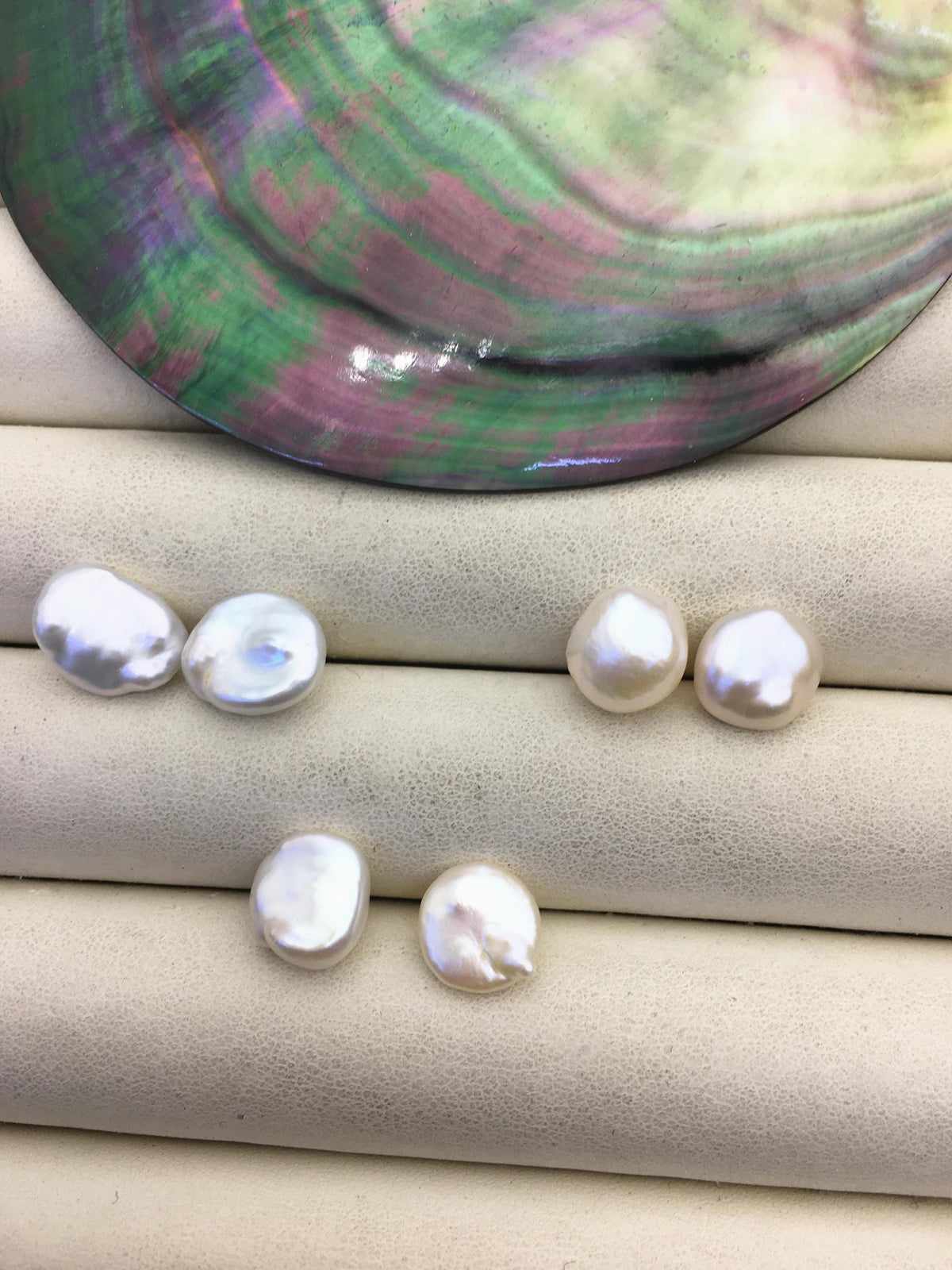 5 pairs AA+ 10-11mm White keshi pearls Pair, for make stud earrings, baroque pearl, loose pearl beads, very high luster, ZS-T4