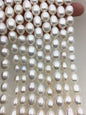 AA+ 9.4-10.4mm*11.5-13mm Oval Freshwater pearls,diy pearl beads,white rice pearl,LR10-2A-7