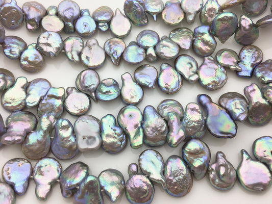 AA 10-11mm Gray Coin freshwater Pearl,COIN10-T1