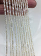AA+ 3-3.5mm white button potato seed freshwater pearls, seed pearl, for pearl necklace, for pearl bracelet, CR3-2A-4